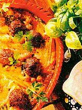 kichererbsen-auflauf mit fleischbällchen (auflauf)