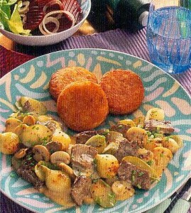 geschnetzeltes à la stroganoff (ausländisch)
