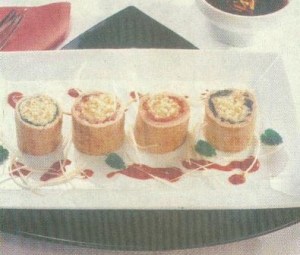heisses sushi von der schweinekeule (ausländisch)