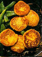 kartoffelplätzchen mit thymianbohnen (beilagen)