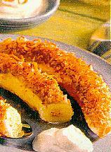 kokosbananen mit orangencreme (dessert)