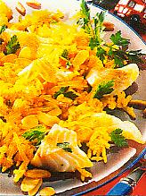 kabeljau mit curry-reis (fisch)