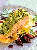 lachsfilet mit wirsing-kartoffel-kruste (fisch)