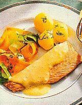 lachsforelle im anissud (fisch)