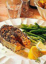 lachskotelett im pfeffermantel (fisch)