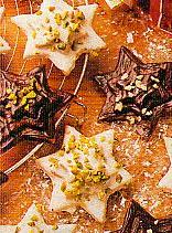 gewürzsterne mit marzipan- und schokoguss (kuchen)