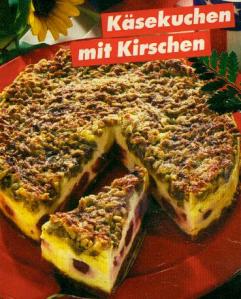 käsekuchen mit kirschen (kuchen)