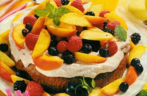 obsttorte mit hüttenkäse (kuchen)
