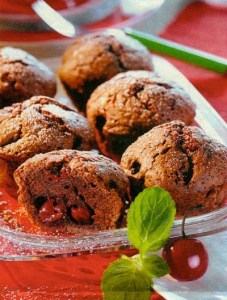 schoko-kirsch-törtchen (kuchen)