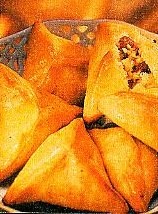 teigtaschen mit nuss-rosinen-füllung (kuchen)