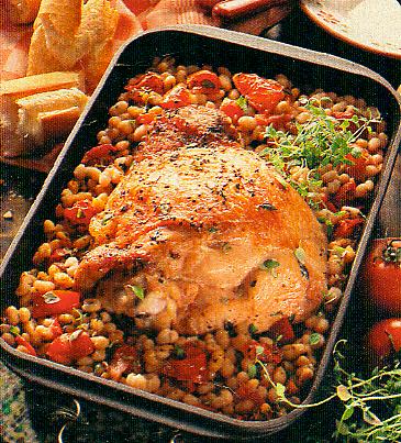 putenkeule-auf-weissen-bohnen-geflugel