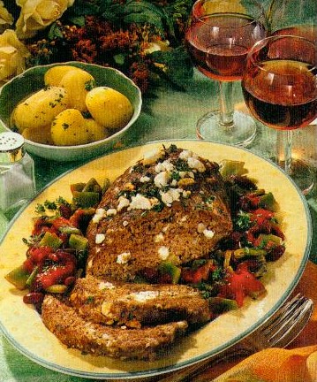 hackbraten mit schafskäse (hack)