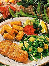 kalbssteak mit pariser erbsen (kalb)