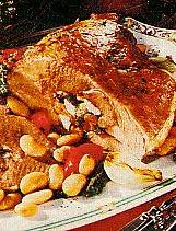 gefüllte lammkeule mit feigen (lamm)