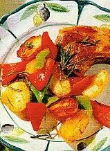 knoblauchkartoffeln mit lammkotelett (lamm)