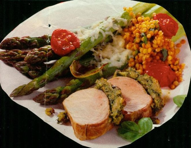 lammhüfte unter der kräuterhaube (lamm)