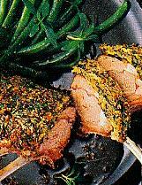 lammkarree mit kräuterkruste (lamm)