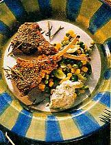 lammkoteletts mit kräutersahne (lamm)