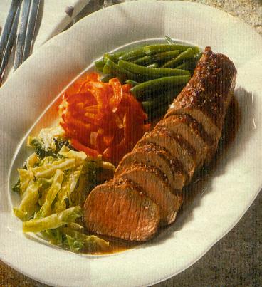 lammrücken mit gemüse (lamm)