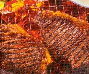 marinierte rumpsteaks mit butter-gemüse (rind)