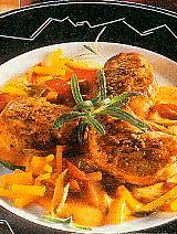 pfefferrahmsteak mit paprikagemüse (rind)