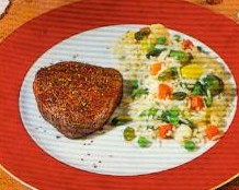 rinderfilet auf gemüserisotto (rind)