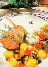 zartes lammkarree im kräutermantel (lamm)