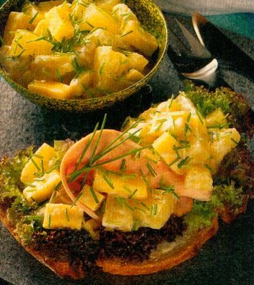 deftiger ananassalat (salat)