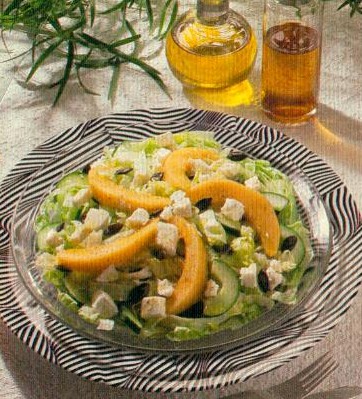 gurkensalat mit schafskäse (salat)